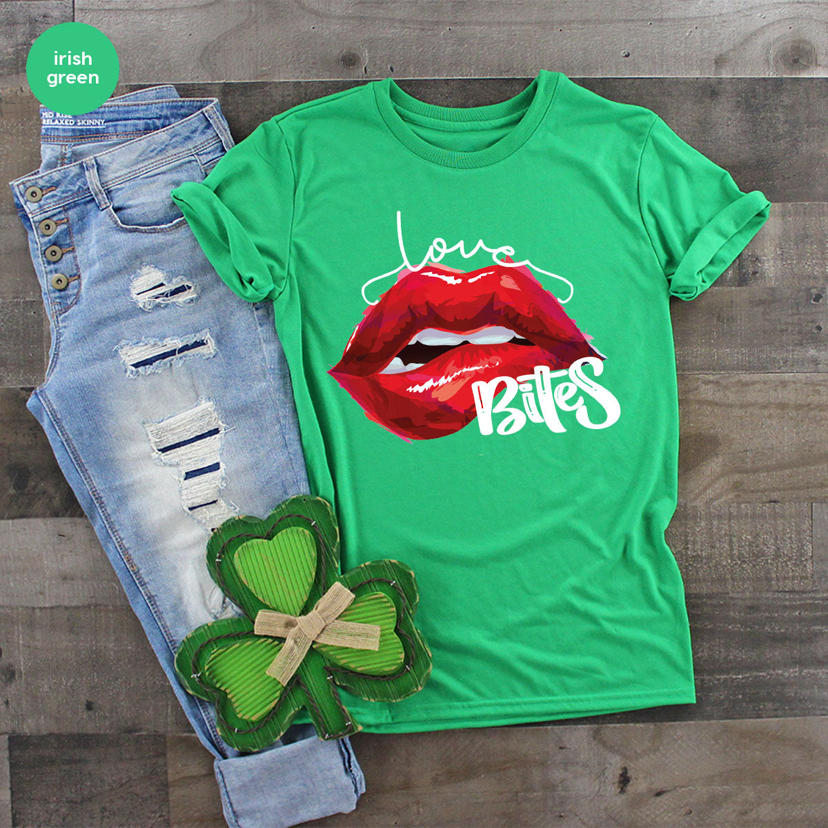 Cool Valentine's Day T-Shirt, Bite Shirt, Cute Lips Tee, Valentine Gift