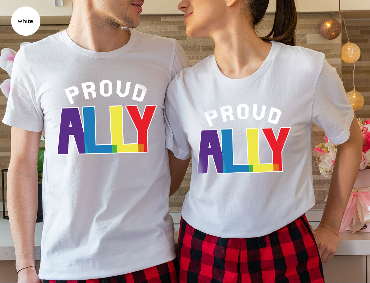 Proud Ally Shirt, LGBT Ally T-Shirt, LGBT Proud Tee