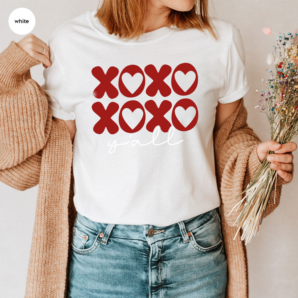 XOXO Shirt, Love Shirt, Valentine's Day T-Shirt, Couple Match Shirt