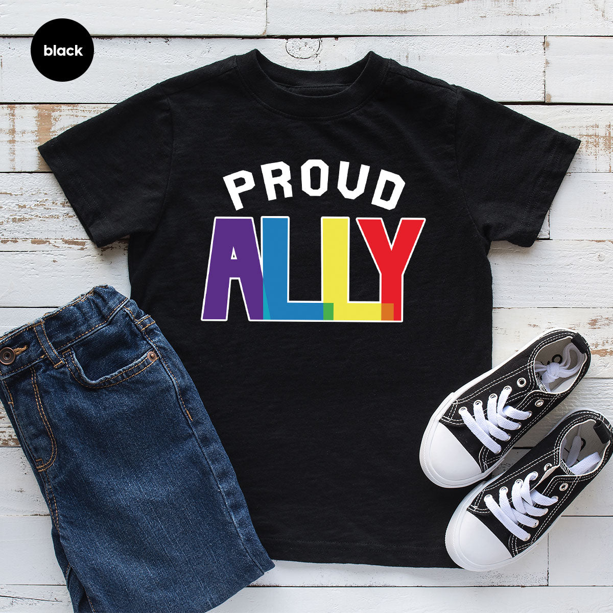 Proud Ally Shirt, LGBT Ally T-Shirt, LGBT Proud Tee