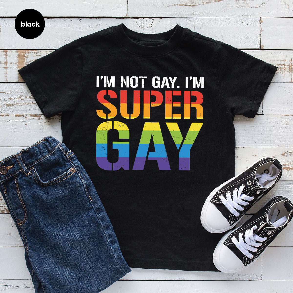 Super Gay Shirt, LGBT Power T-Shirt, Super Gay LGBT Tee