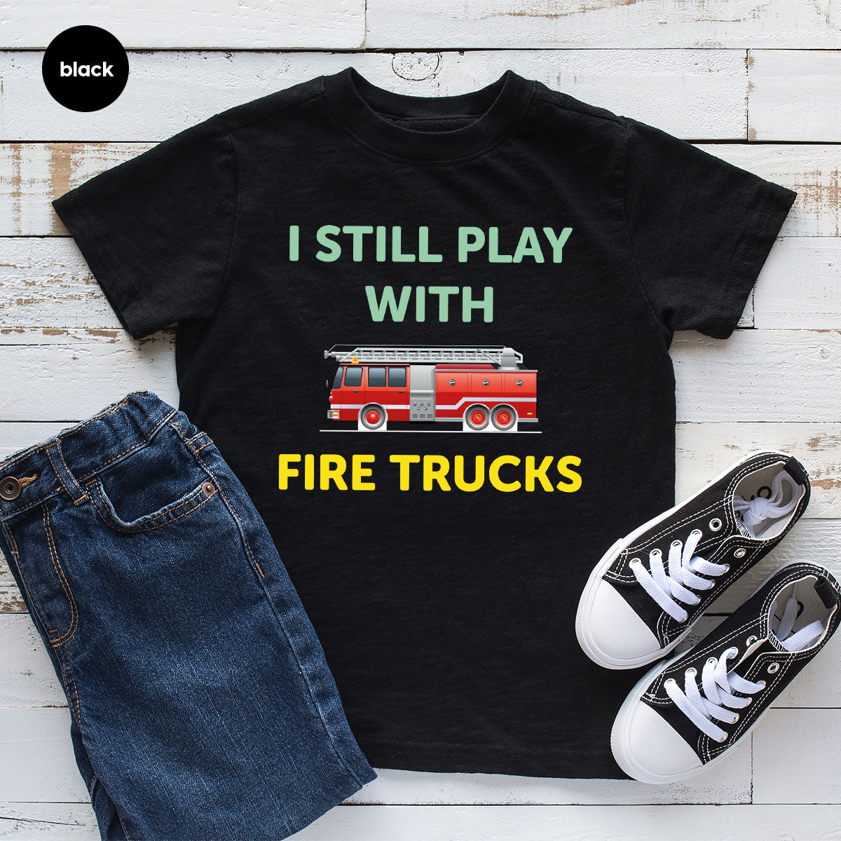 Fire Truck Shirt, Funny Fire Fighter T-Shirt, Fireman Tee