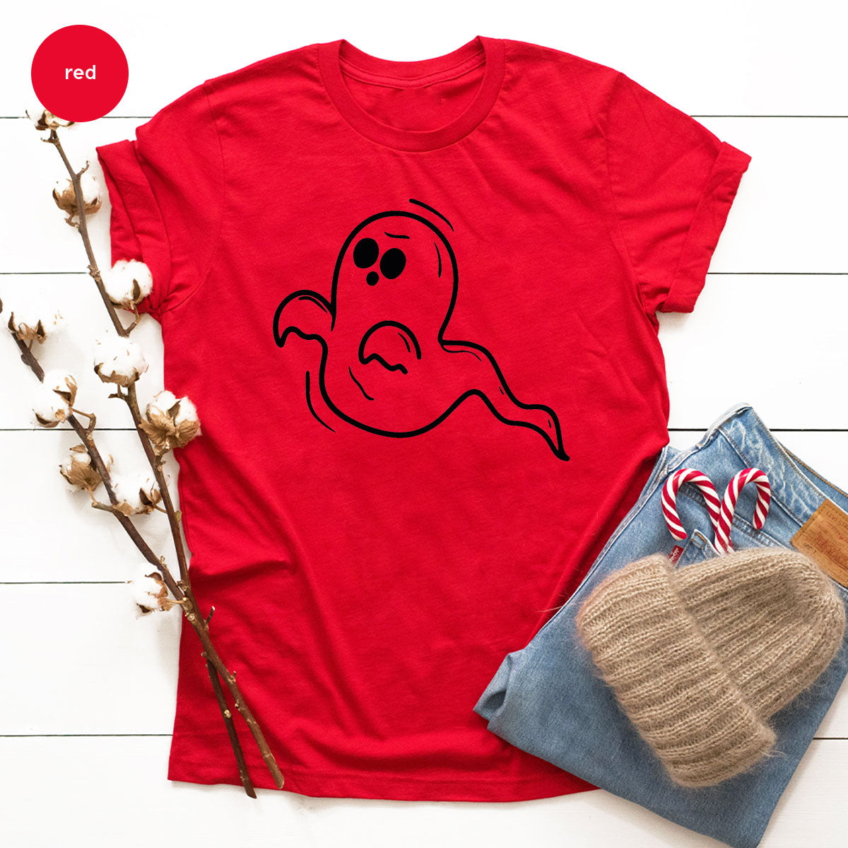 Halloween Ghost T-Shirt, Best Halloween Shirt Design, Halloween Boo Shirt