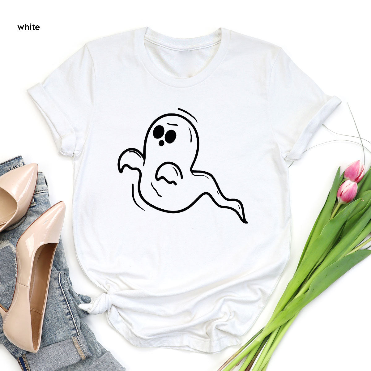 Halloween Ghost T-Shirt, Best Halloween Shirt Design, Halloween Boo Shirt