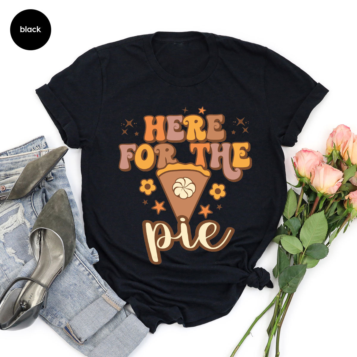 Here For The Pie Shirt, Funny Halloween Shirt, Cute Halloween Hoodie and Sweatshirt