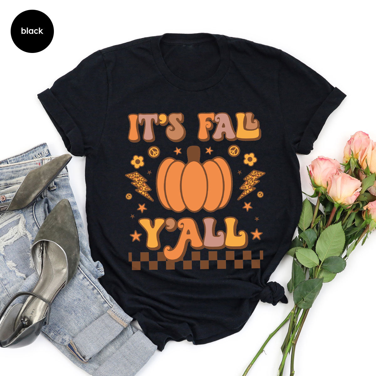 Halloween Fall Shirt, It's Y'Fall T-Shirt, Halloween Fall Hoodie, Long Sleeve and Short Sleeve Shirts