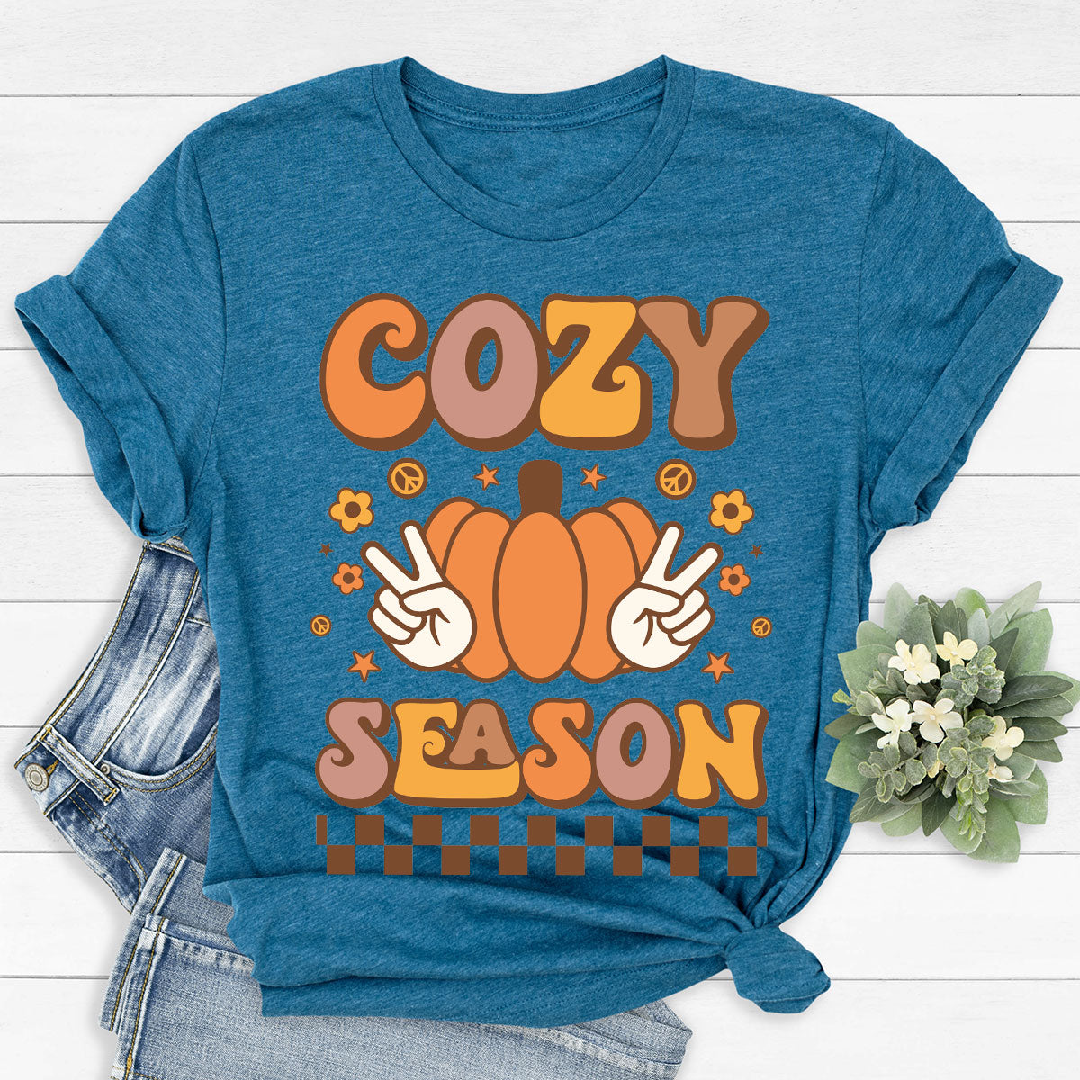 Cozy Thanksgiving Shirt, Funny Thanksgiving T-Shirt, Cozy Season Gee