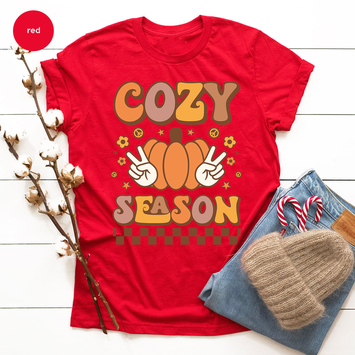 Cozy Thanksgiving Shirt, Funny Thanksgiving T-Shirt, Cozy Season Gee