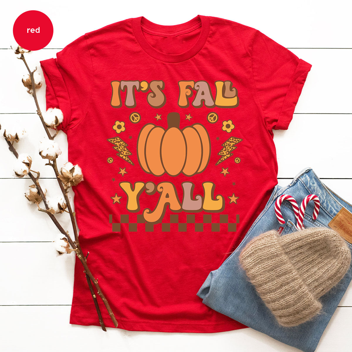 Halloween Fall Shirt, It's Y'Fall T-Shirt, Halloween Fall Hoodie, Long Sleeve and Short Sleeve Shirts