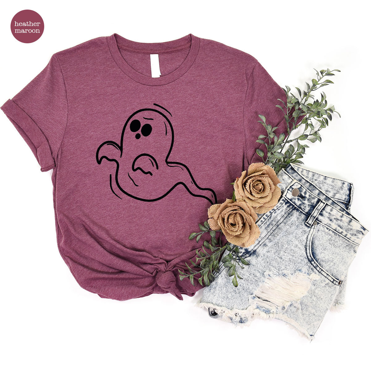 Halloween Ghost T-Shirt, Best Halloween Shirt Design, Halloween Boo Shirt