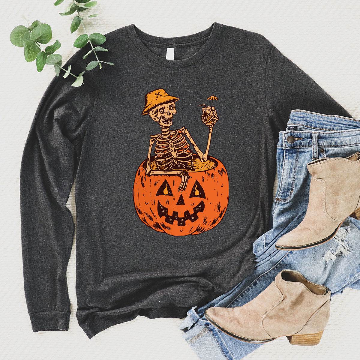 Halloween Funny Pumpkin Hoodie, Funny Halloween Sweatshirt, Horror Halloween Design