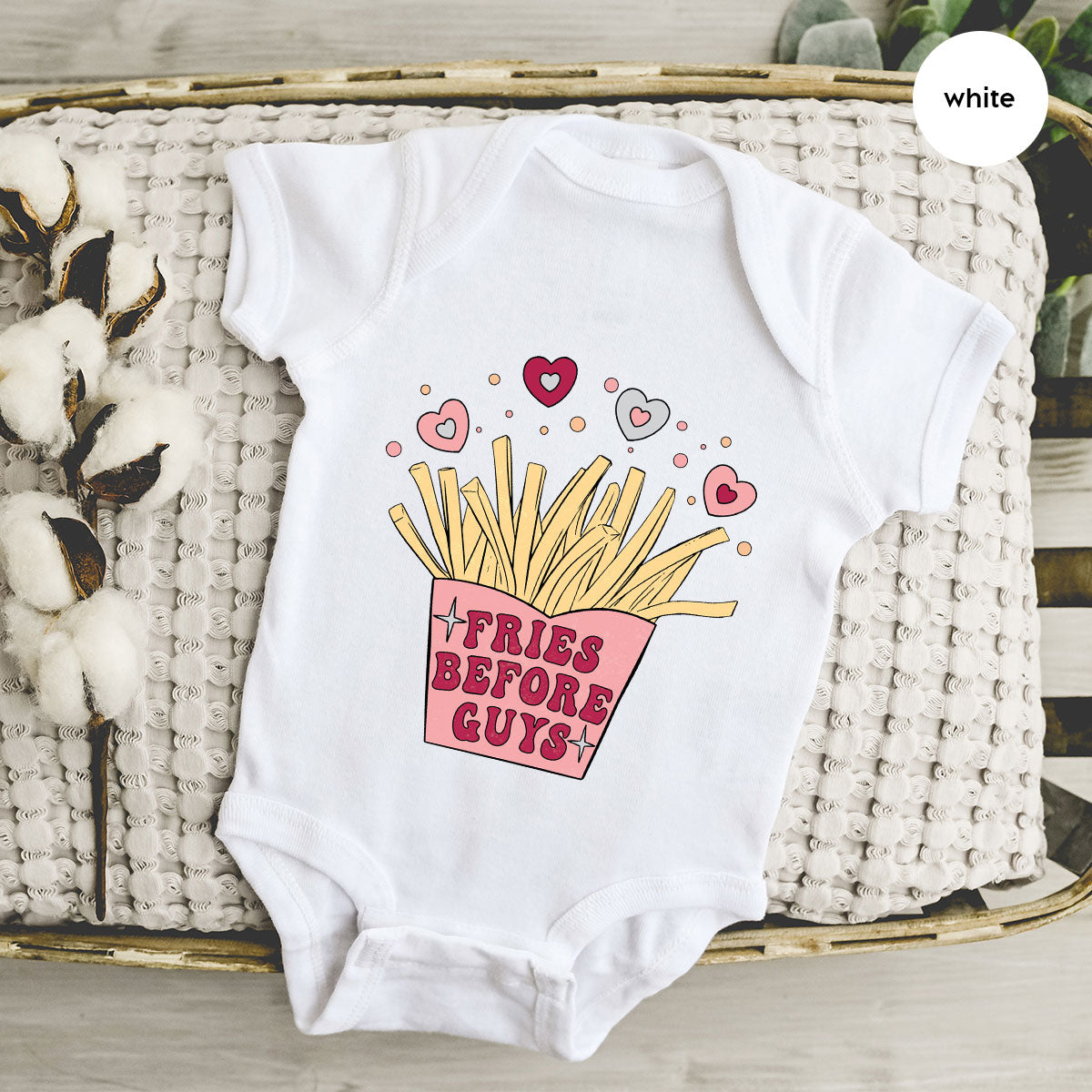 Fries Before Guys Shirt, Valentine's Day 2023 T-Shirt, Lover Shirt