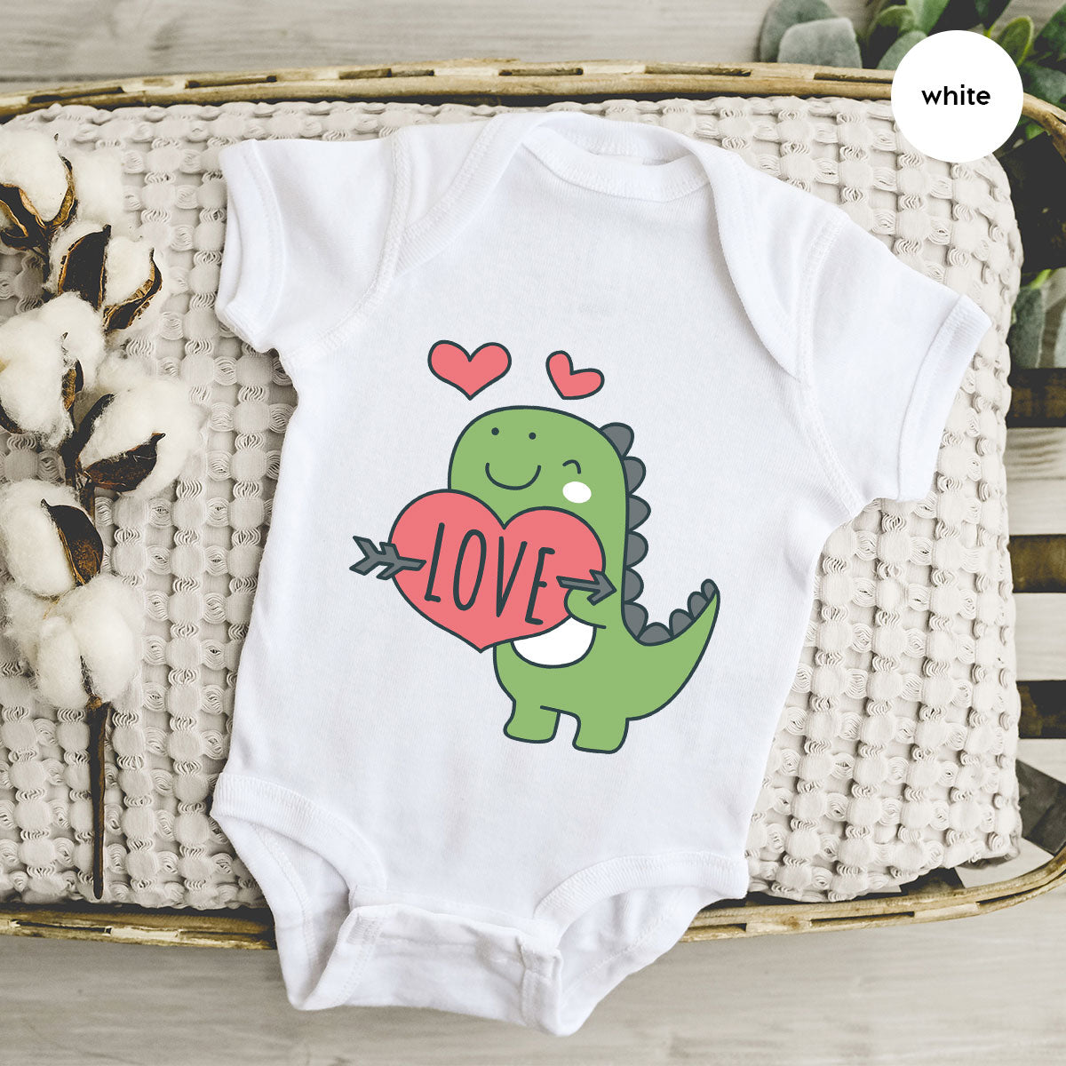 Love Shirt, Lovely Dinosaur Shirt, Valentine's Day Special Shirt, Valentine's Day Shirt For Women