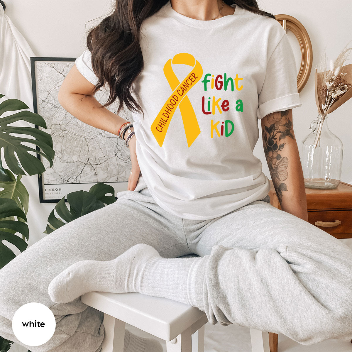 Fighting Like A Kid Shirt, Cancer Fight Shirt, Childhood Canver Fighter t-Shirt, Gift For Cancer Kids