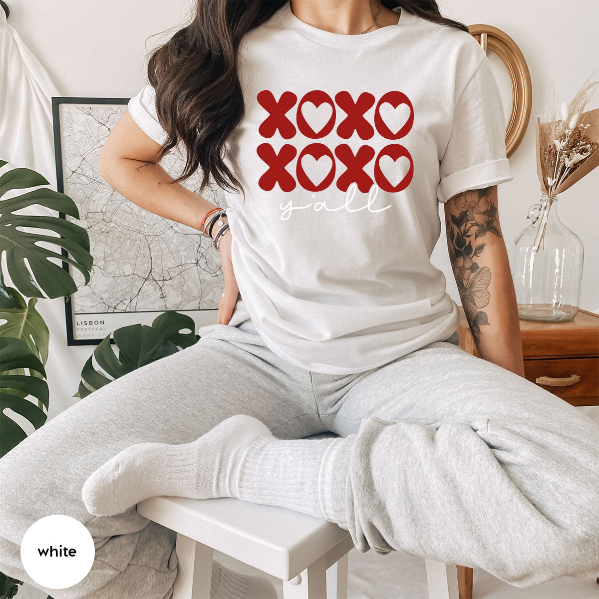 XOXO Shirt, Love Shirt, Valentine's Day T-Shirt, Couple Match Shirt