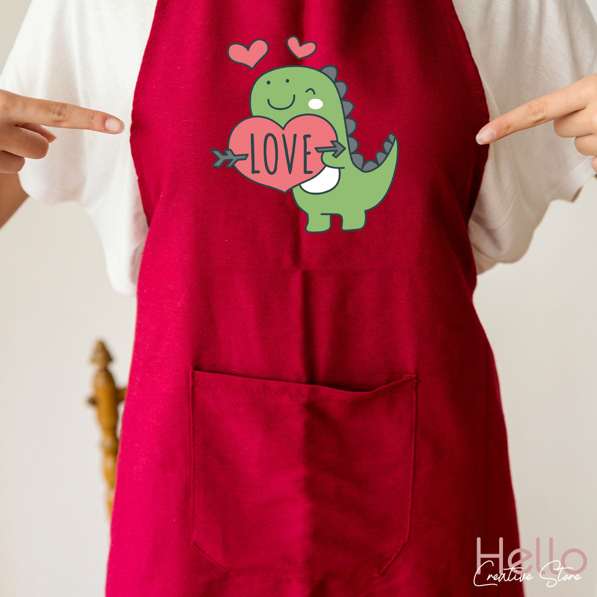 Love Shirt, Lovely Dinosaur Shirt, Valentine's Day Special Shirt, Valentine's Day Shirt For Women