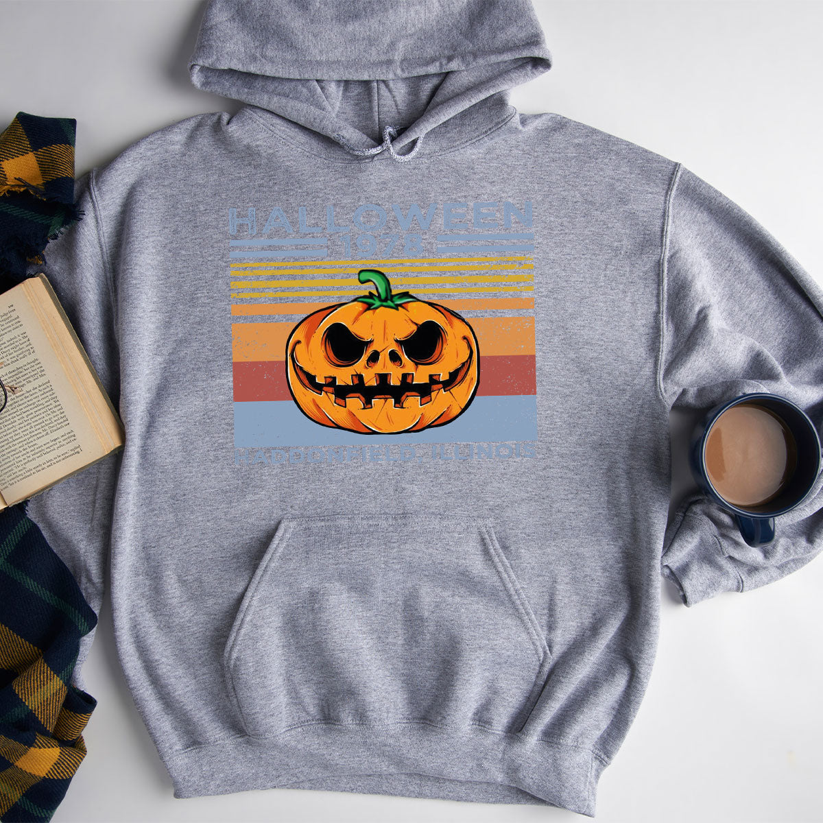 Halloween Retro Hoodie, 1979 Halloween Hoodie, Funny Halloween Design Hoodie