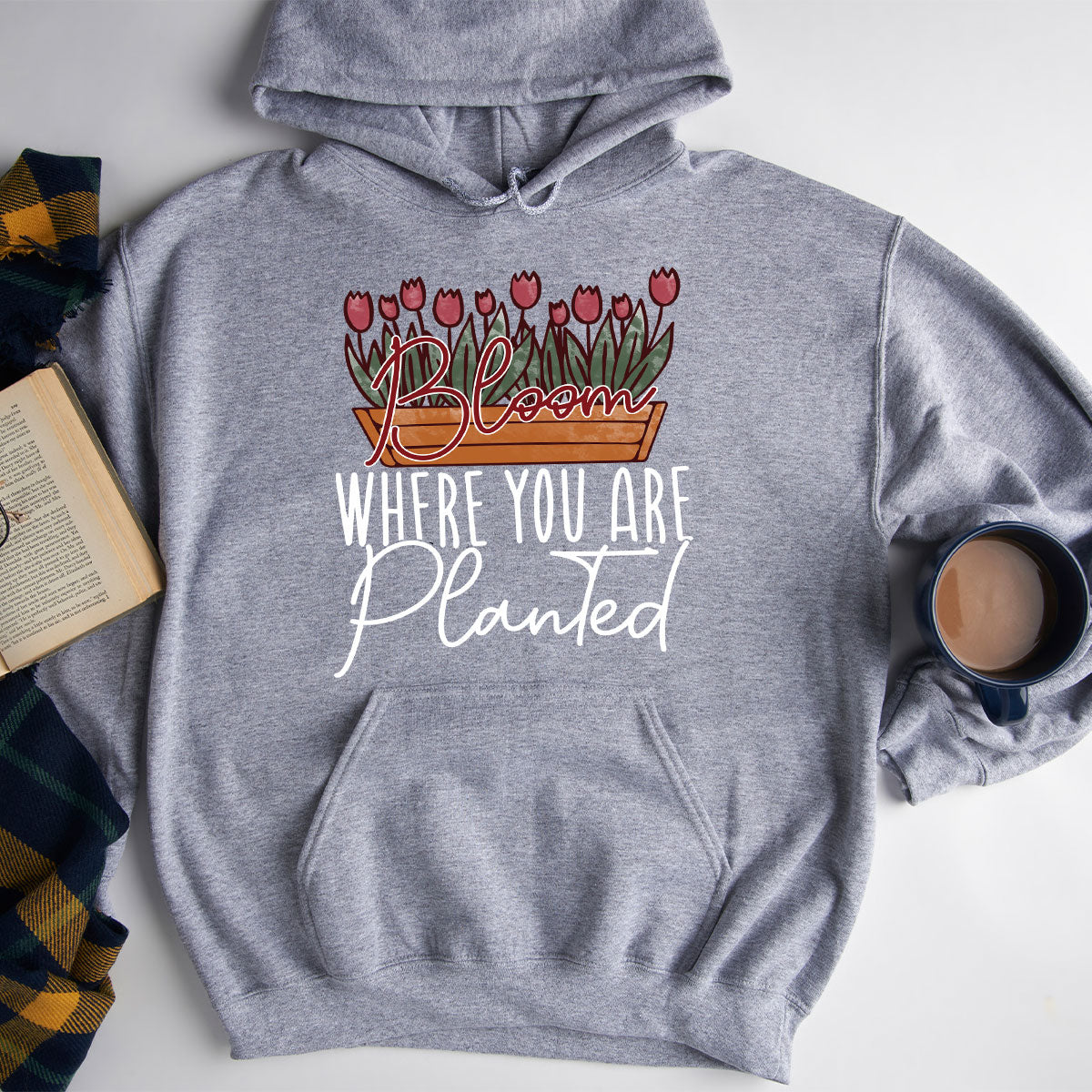 Garden Shirt, Plant Lover Gift, Inspirational Flower Shirt, Positive Shirts For Women, Bloom Where You Are Planted Shirt, Plant Crewneck Garden Shirt, Plant Lover Gift, Inspirational Flower Shirt