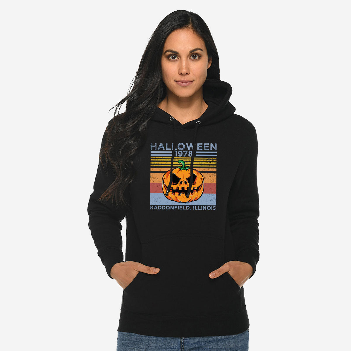 Halloween Retro Hoodie, 1979 Halloween Hoodie, Funny Halloween Design Hoodie