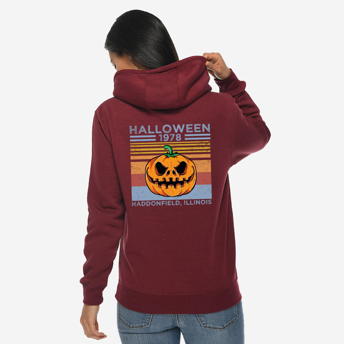 Halloween Retro Hoodie, 1979 Halloween Hoodie, Funny Halloween Design Hoodie