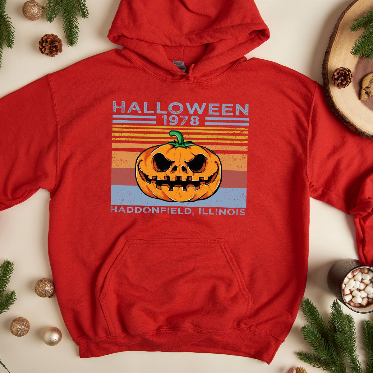 Halloween Retro Hoodie, 1979 Halloween Hoodie, Funny Halloween Design Hoodie