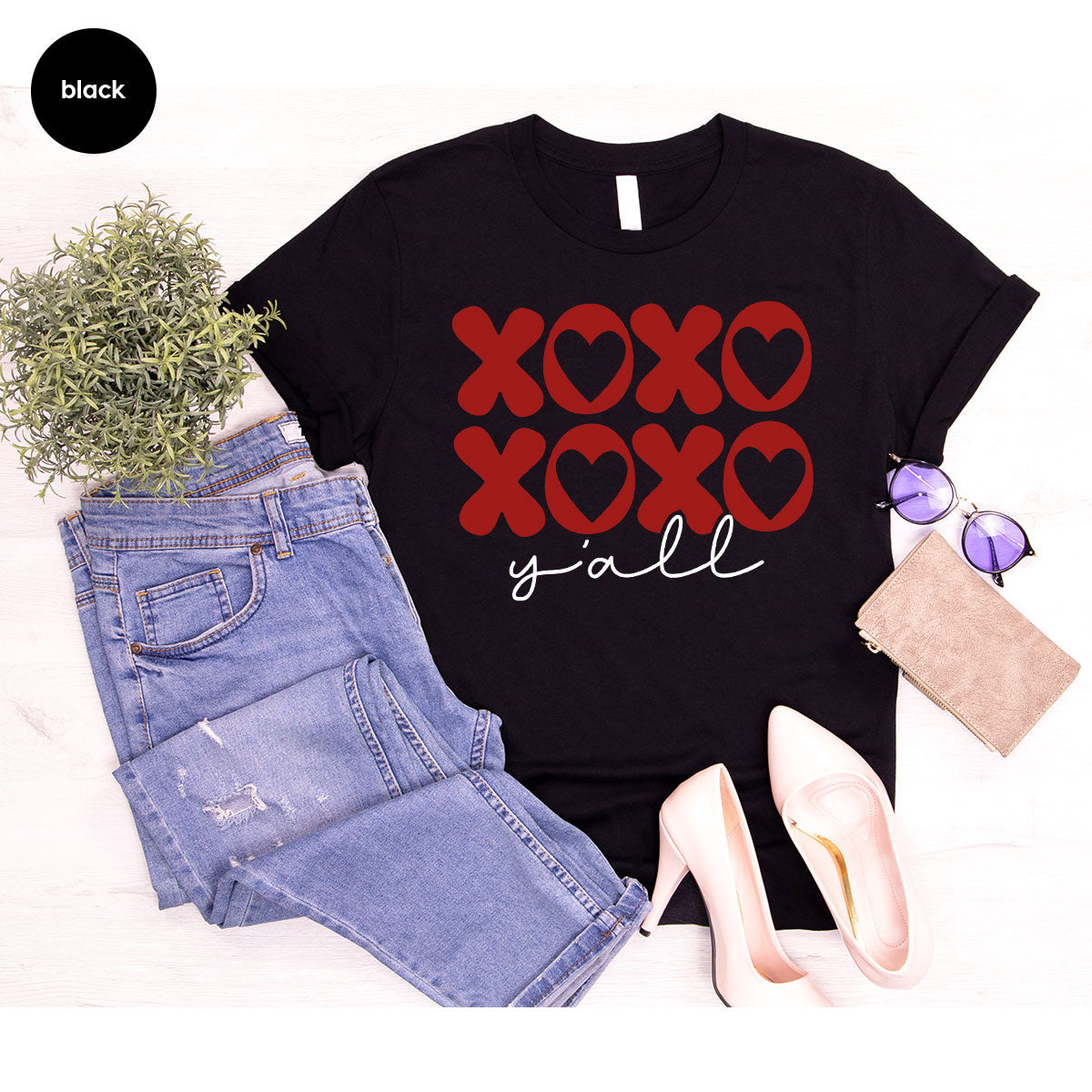 XOXO Shirt, Love Shirt, Valentine's Day T-Shirt, Couple Match Shirt