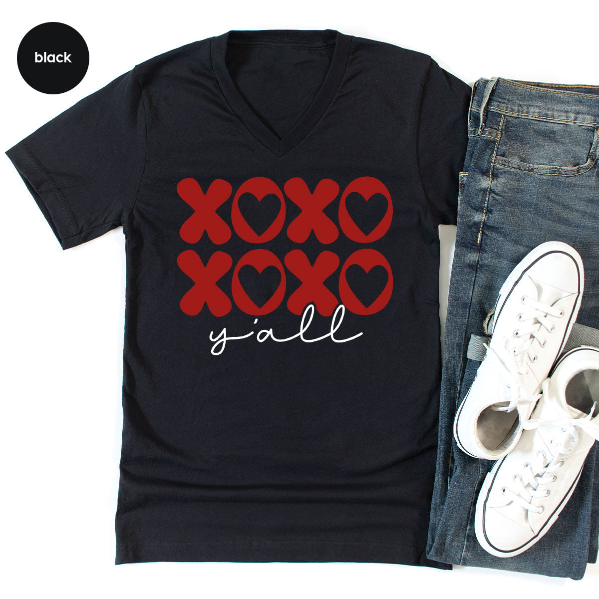 XOXO Shirt, Love Shirt, Valentine's Day T-Shirt, Couple Match Shirt