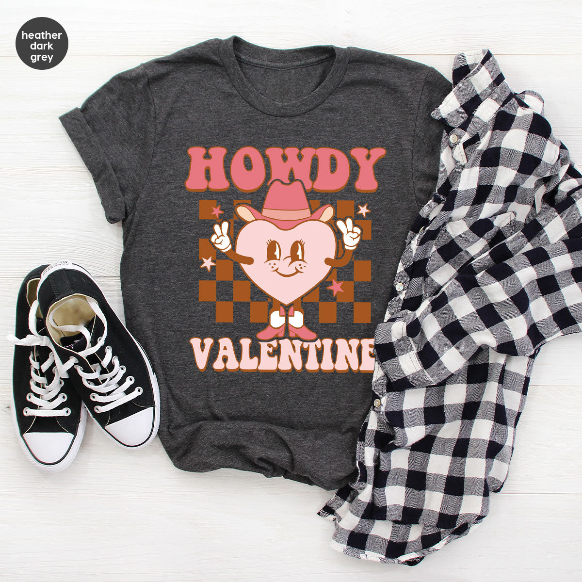 Howdy Valentine Shirt, 2023 Valentine's Day Shirt, Cute Feb 14 Tee