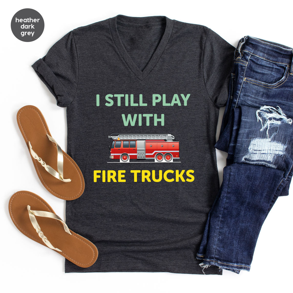 Fire Truck Shirt, Funny Fire Fighter T-Shirt, Fireman Tee