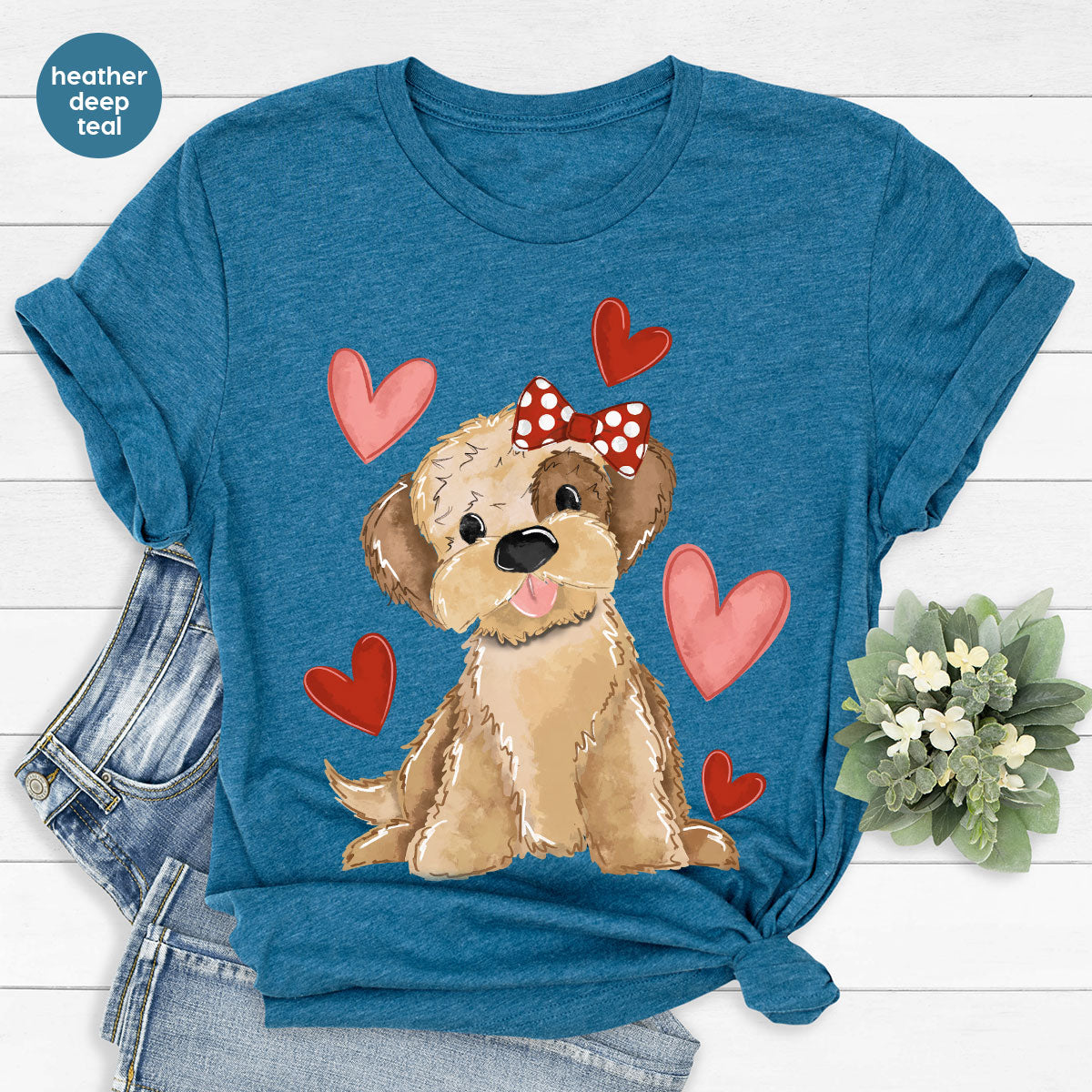 Sweet Dog Shirt, Valentine's Day Dog Lover Shirt, Pet T-Shirt, Pet Lover Tee