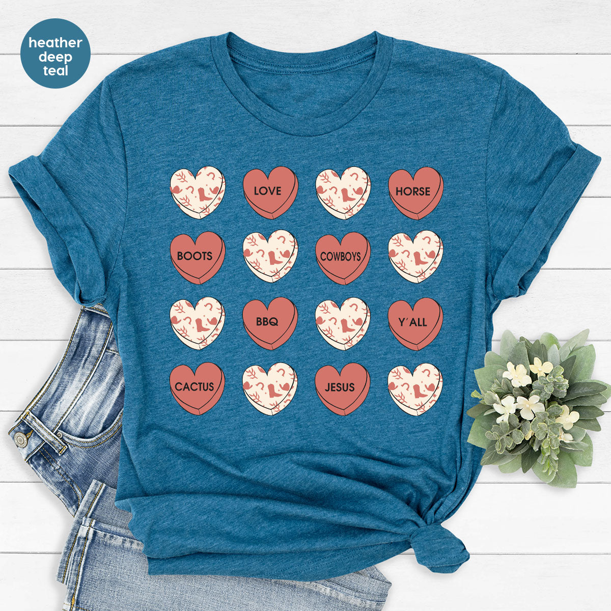 Heart Shirt, Lover Tee, Valentine's Day Heart T-Shirt, 2023 Feb 14 Shirt