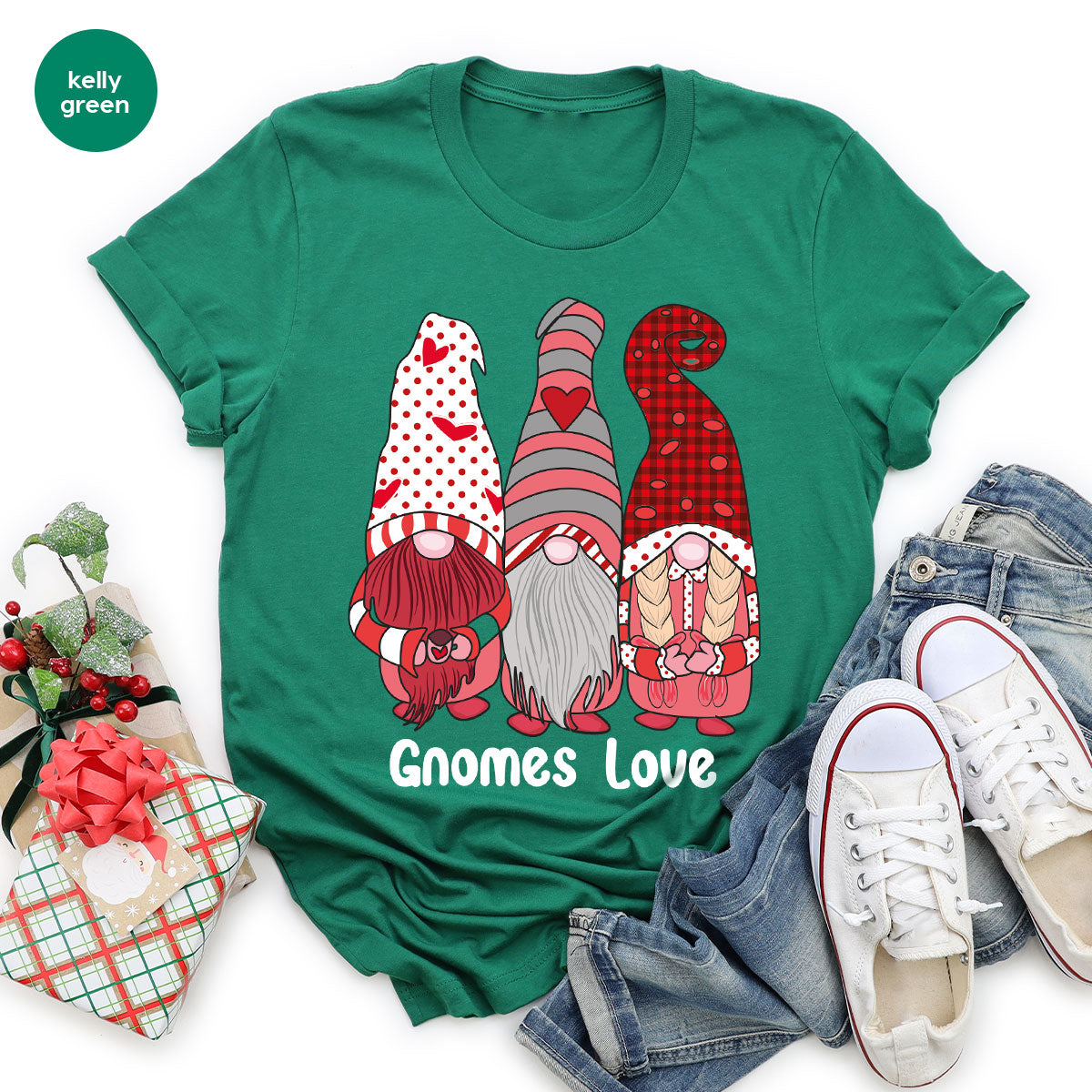 Gnomes Love Shirt, Love 4ever Shirt, Best Love T-Shirt, Valentine's Day Shirt 2023