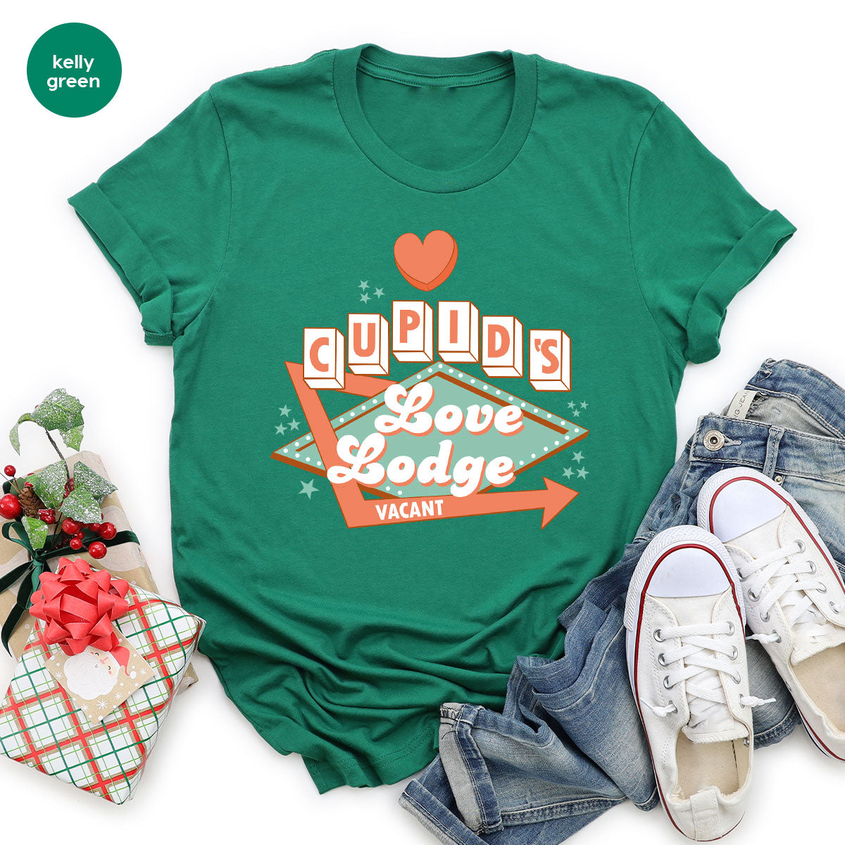 Love Lodge T-Shirt, Valentine's Day Tee, Cupid' Love Lodge Tee, Valentine Shirt