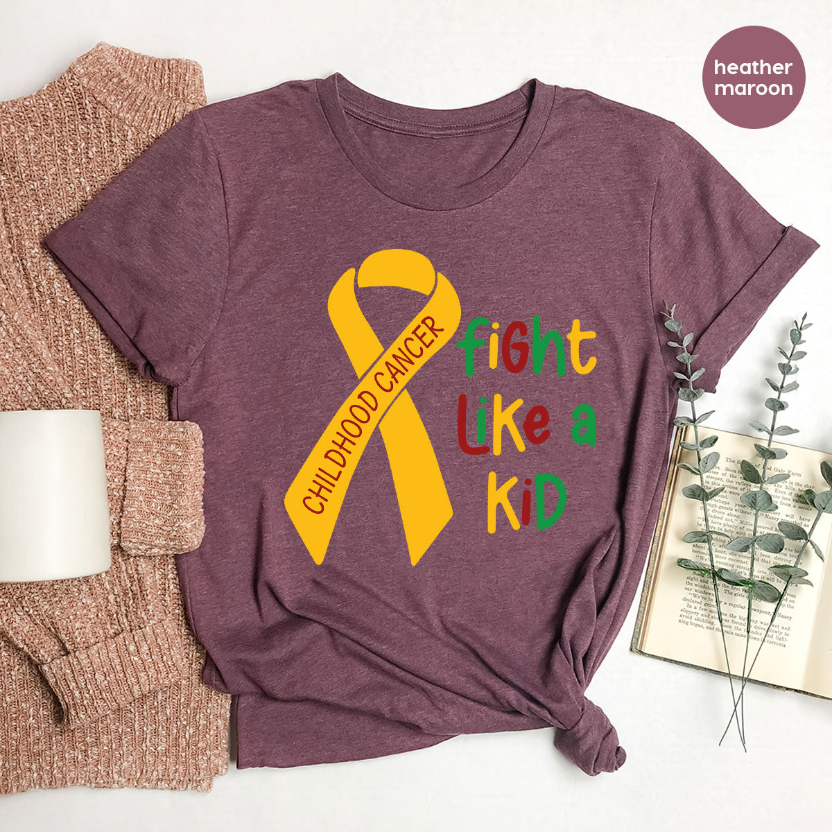 Fighting Like A Kid Shirt, Cancer Fight Shirt, Childhood Canver Fighter t-Shirt, Gift For Cancer Kids