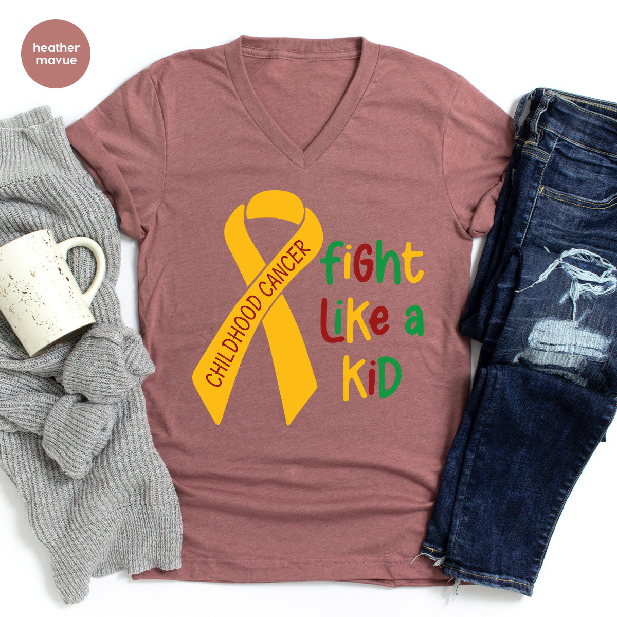 Fighting Like A Kid Shirt, Cancer Fight Shirt, Childhood Canver Fighter t-Shirt, Gift For Cancer Kids