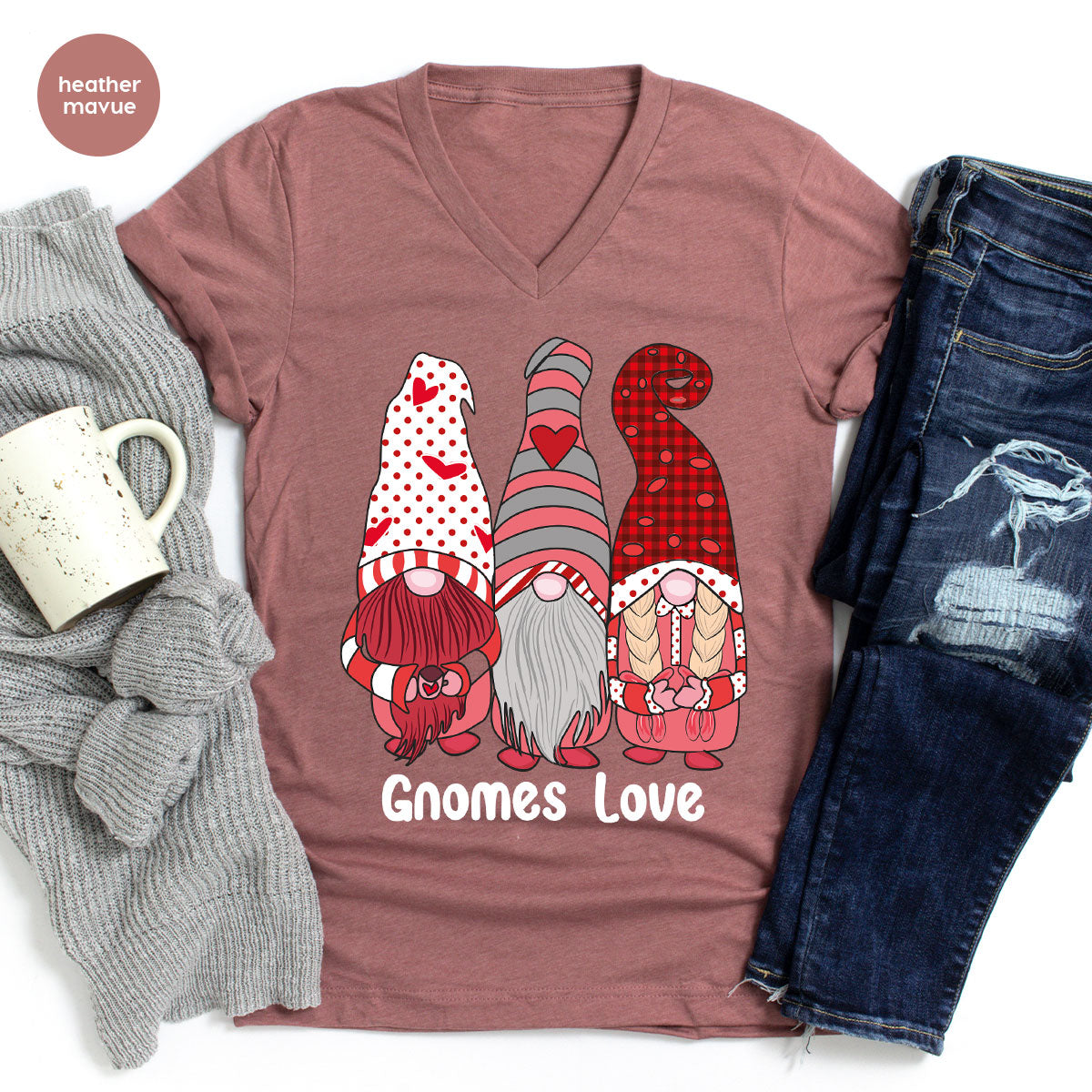 Gnomes Love Shirt, Love 4ever Shirt, Best Love T-Shirt, Valentine's Day Shirt 2023