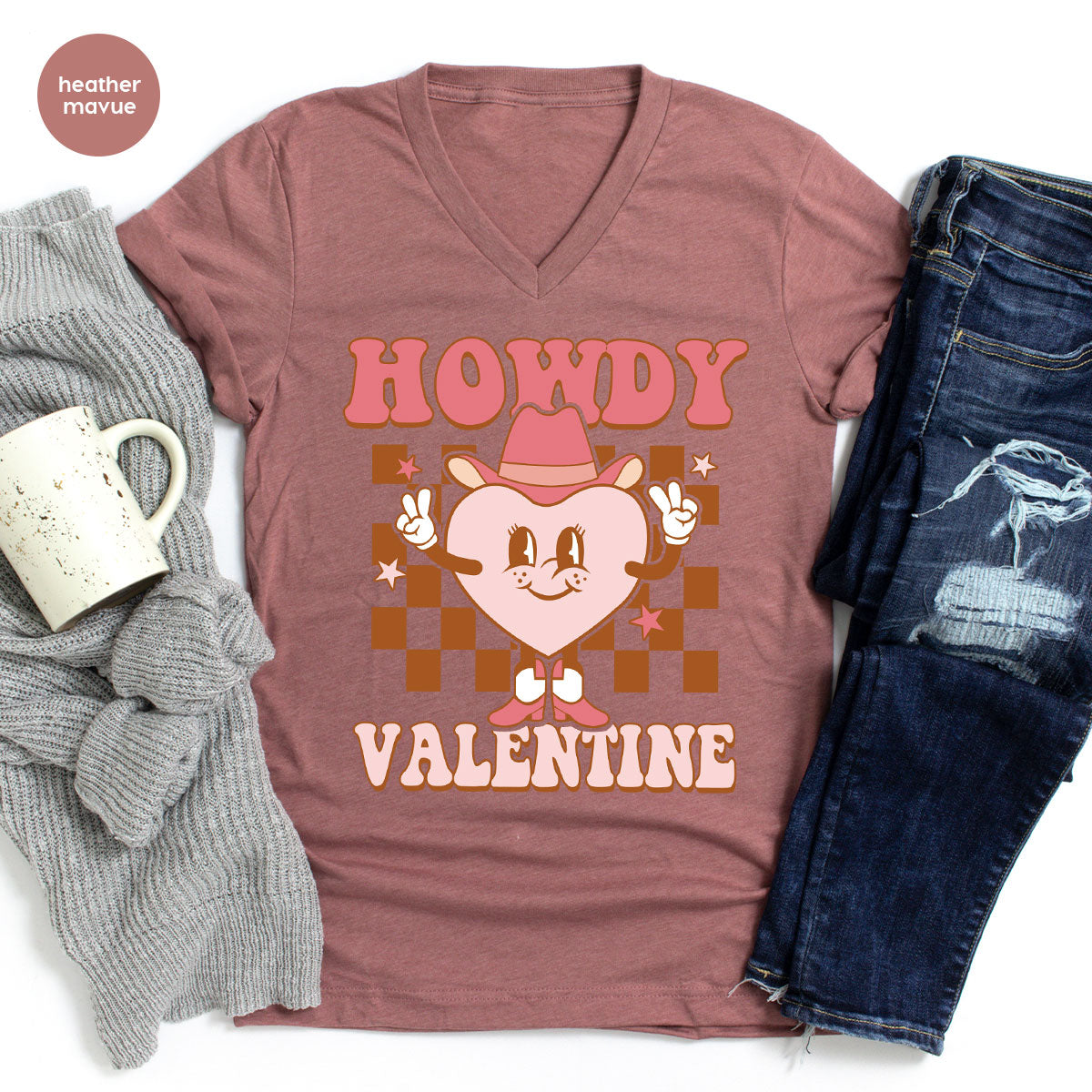 Howdy Valentine Shirt, 2023 Valentine's Day Shirt, Cute Feb 14 Tee