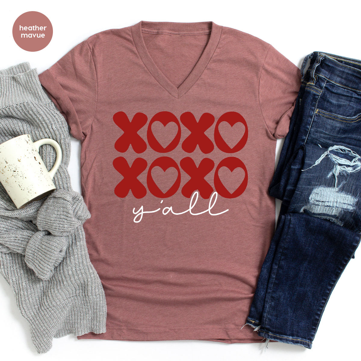 XOXO Shirt, Love Shirt, Valentine's Day T-Shirt, Couple Match Shirt