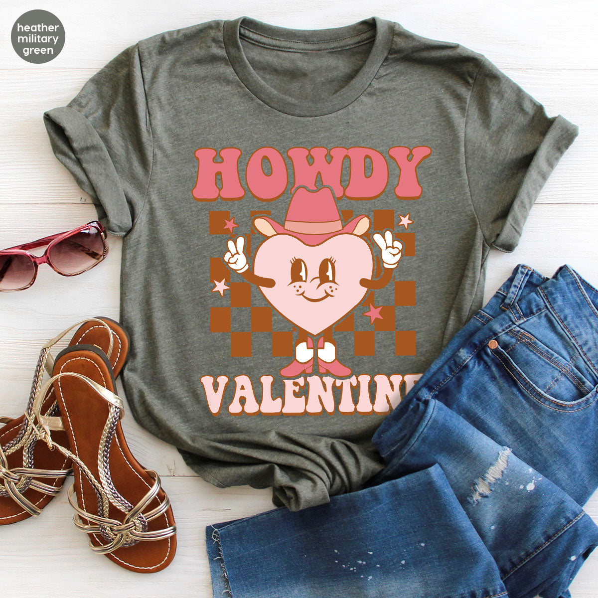 Howdy Valentine Shirt, 2023 Valentine's Day Shirt, Cute Feb 14 Tee