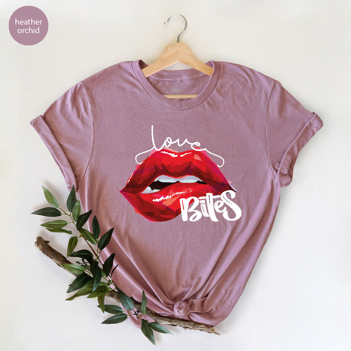 Cool Valentine's Day T-Shirt, Bite Shirt, Cute Lips Tee, Valentine Gift