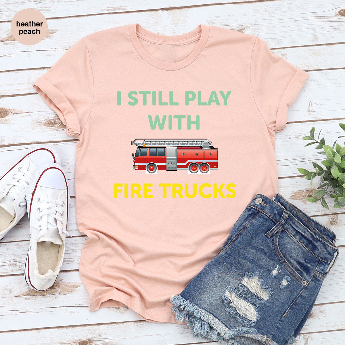 Fire Truck Shirt, Funny Fire Fighter T-Shirt, Fireman Tee