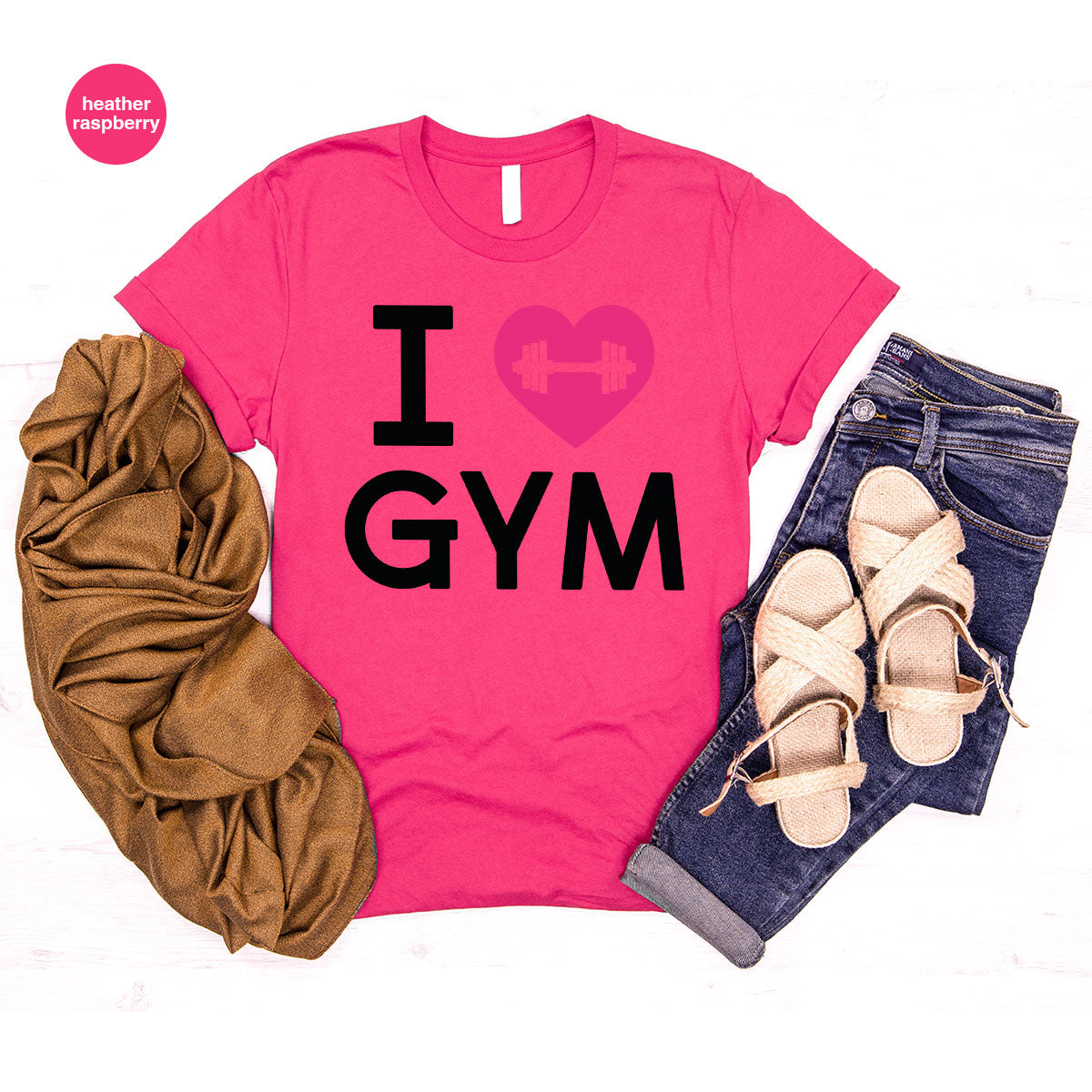 Fitness T-Shirt, GYM Shirt, I Love GYM T-Shirt, T-Shirt For Bodybuilde –