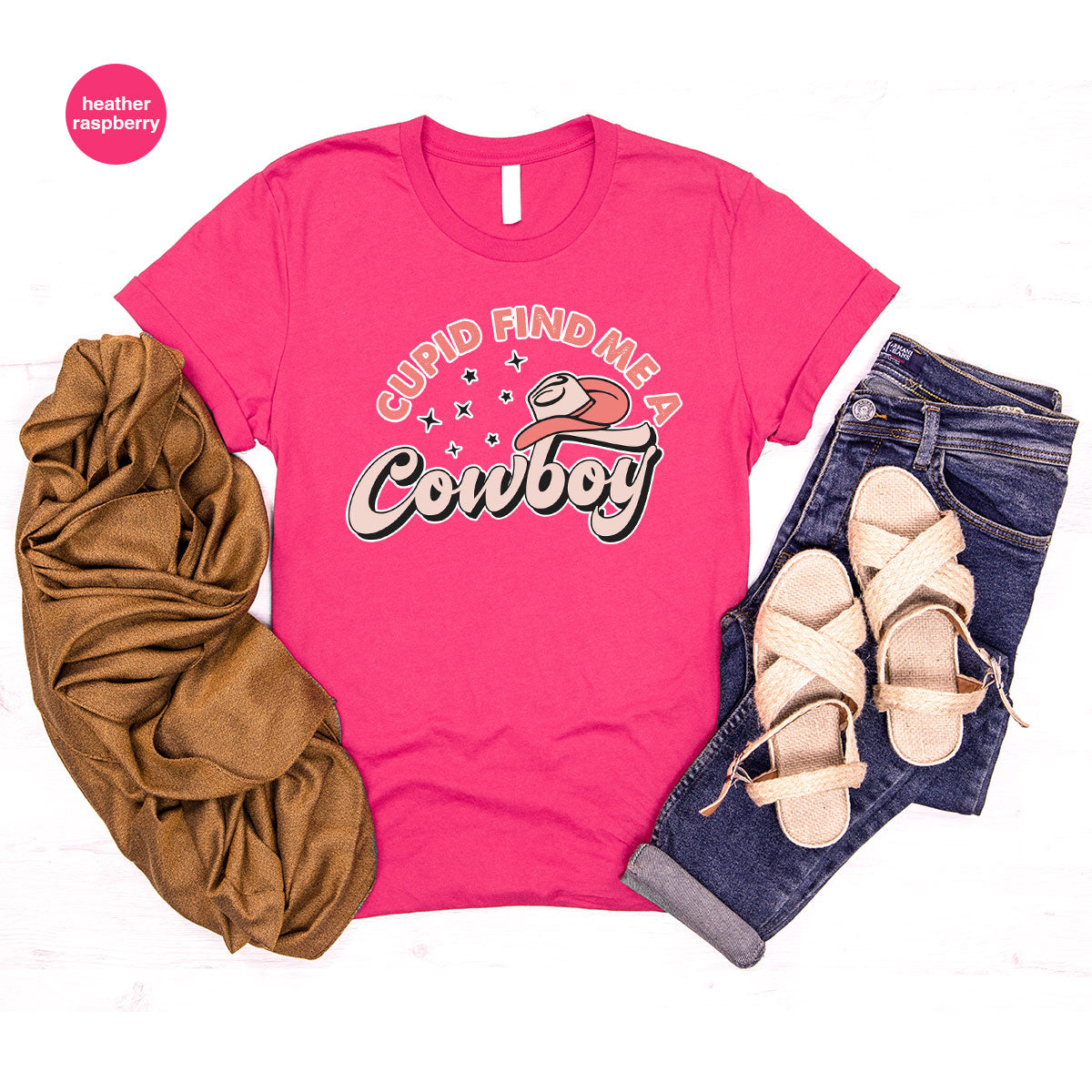 Cupid Find Me A Cowboy Shirt, Valentine Day Shirt, Cowboy Love T-Shirt