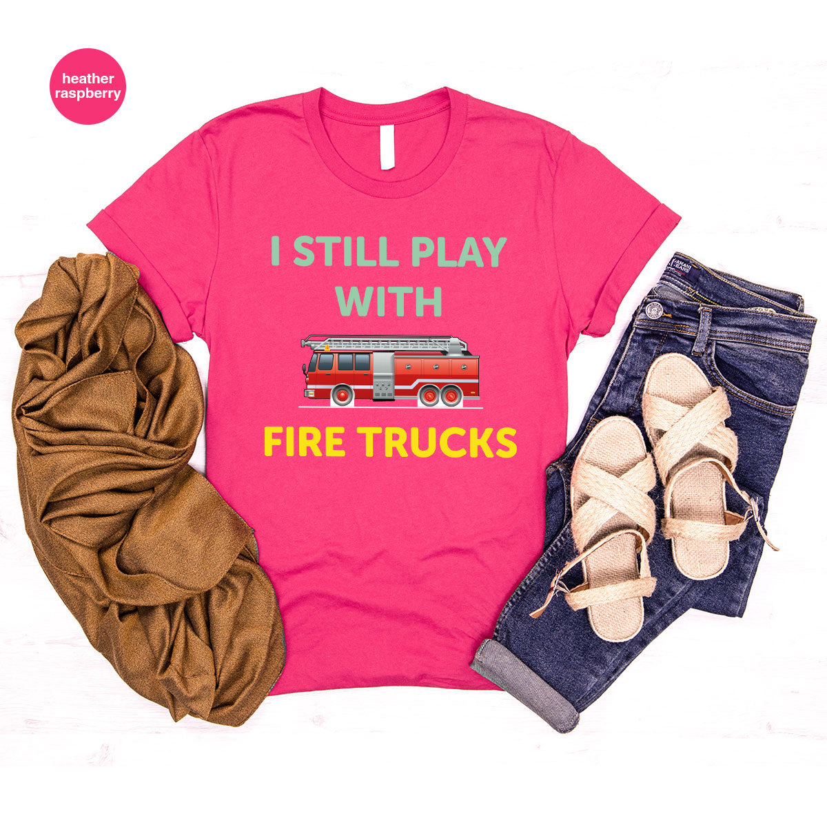 Fire Truck Shirt, Funny Fire Fighter T-Shirt, Fireman Tee