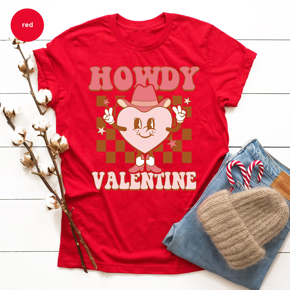 Howdy Valentine Shirt, 2023 Valentine's Day Shirt, Cute Feb 14 Tee