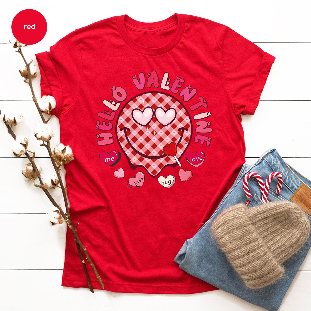 Hello Valentine Shirt, Valentine's Day Love Shirt, Gift for My Love T-Shirt