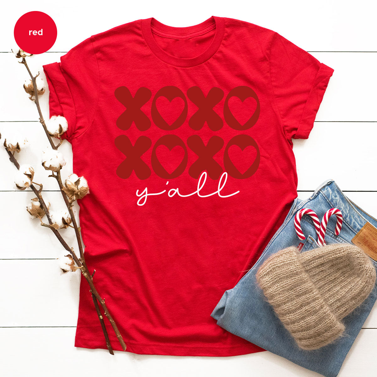 XOXO Shirt, Love Shirt, Valentine's Day T-Shirt, Couple Match Shirt