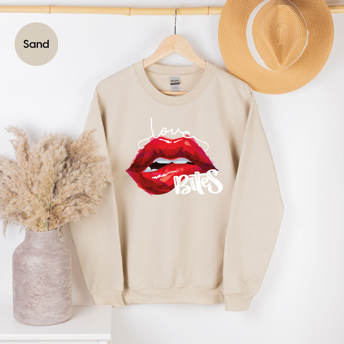 Cool Valentine's Day T-Shirt, Bite Shirt, Cute Lips Tee, Valentine Gift