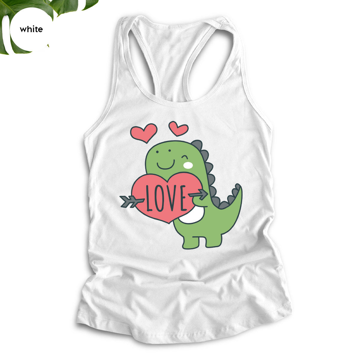 Love Shirt, Lovely Dinosaur Shirt, Valentine's Day Special Shirt, Valentine's Day Shirt For Women