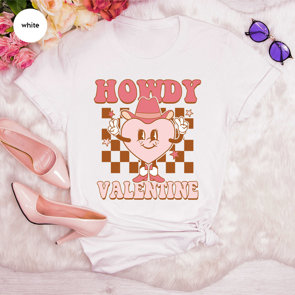 Howdy Valentine Shirt, 2023 Valentine's Day Shirt, Cute Feb 14 Tee